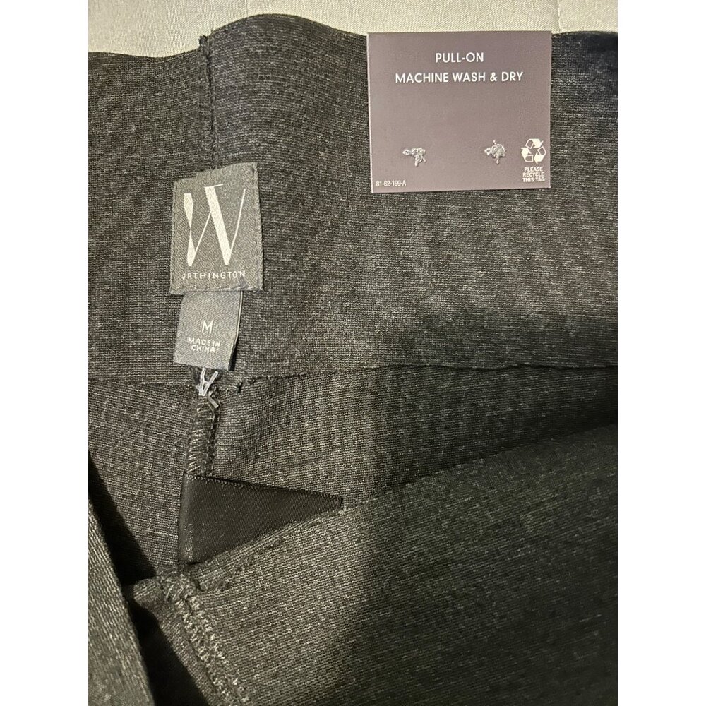 Worthington Pants Womens M Grey Pull On Ultra Sculpting Bootcut Casual or more - Picture 8 of 13